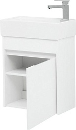 Aquanet Тумба с раковиной Лидс 50 подвесная белая – фотография-5